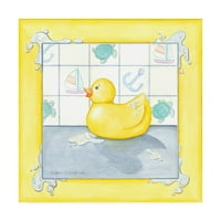 Zaštitni znak likovna umjetnost 'Mala guma Duck II Childrens Art' Platno umjetnost Megan Meagher
