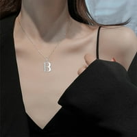 Privjesci za ogrlice s niskim profilom za žene djevojke Pismo s dijamantima kao dodatak pokloni za ogrlicu dobrih