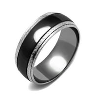 Par prstena set žena crni ovalni rez cz vjenčani prsten set mens dva tona crna pojasa- veličina w5m9