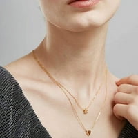 Mala ogrlica s inicijalima za djevojčice, 14k ružičasto zlato, privjesak s inicijalima, personalizirana ogrlica