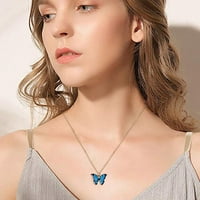 Ogrlica od leptira Mishuovoti privjesak za žene ženske ogrlice rođendanski poklon za mamu ženu ženu