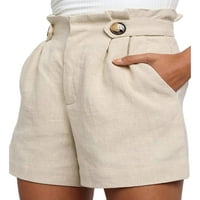 Bomotoo dame kratke vruće hlače elastično dno struka Bermuda mini hlače vrećale ljetne plaže kratke hlače Sport