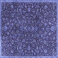 Tradicionalni pravokutni perzijski tepisi u plavoj boji za prostore tvrtke, 6' 9'