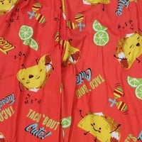 Ženske narančaste Taco Joggers za trčanje pidžama hlače 3 inča