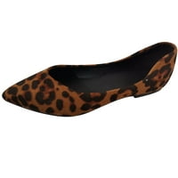 Dezsed ženske sandale Ljetne cipele retro debeli potplat, ravni potplati leopard ženske sandale smeđe na zazor