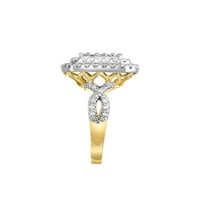 3 4CTW 10KT žuto zlato Smaragd Ograničeno izdanje Originalni certificirani dijamantni prsten od strane UPOZORENJA