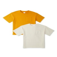 Teksturirane majice kratkih rukava za dječake veličine 4 i haskija