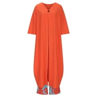 Ženski Kompleti odjeće u A-listi: puloveri s izrezom i printom u obliku A-liste, vrhovi i kratke hlače u narančastoj