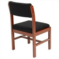 Regency Belcino, nogasta bočna bočna stolica za goste u trešnja i crno