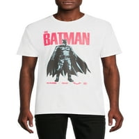 Batman logotip i plakat i grafičke majice s velikim muškarcima, 2-pack