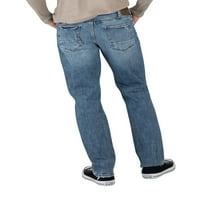 Silver Jeans Co. Muški Machray Classic FIT FIT SARP LOG Jeans Big & Visoki, veličine struka 38-56