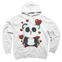 Majica sa srcem pande za Valentinovo, tamno sivi pulover s kapuljačom s uzorkom-dizajn Iz e-pošte
