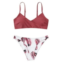 Ženski kupaći kostim odjeća za plažu s nasumičnim push-up printom cvjetni kupaći kostim mekani set kupaći kostimi