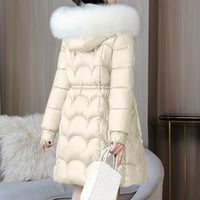 Ljetna štedljiva odjeća zimski kaputi za žene, ženske jakne s patentnim zatvaračem s kapuljačom, jednobojne jakne
