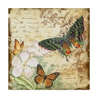 Zaštitni znak likovne umjetnosti 'Inspirativni leptiri 4' platno umjetnost Jean Plout
