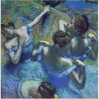 Zaštitni znak likovne umjetnosti Plavi plesači 1899 Canvas Art by Edgar Degas
