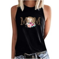 Ljetni vrhovi tenkova za žene bejzbol mama Košulja za bejzbol grafička majica majke Dan poklon poklon casual tenk
