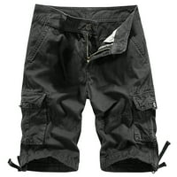 Muške radne kratke hlače s Više džepova, ravne hlače s patentnim zatvaračem s pet nogu, Ležerne sportske kratke