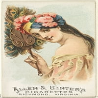 Ploča 12, od serije obožavatelja razdoblja za marke Allen & Ginter cigarete, tiskanje plakata