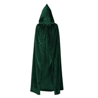 Zando zeleni ogrtač s kapuljačom žene zelene kapuljače rta ogrtač unise baršuna