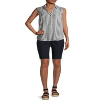 Ženske bermudske kratke hlače srednjeg rasta u američkom stilu