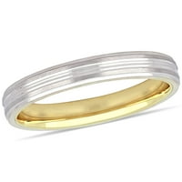ženski zaručnički prsten od 10k dvobojnog žutog i bijelog zlata