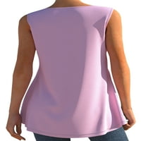 Ženski prsluk s rukavima Bez rukava majice s cvjetnim printom ženski boemski pulover labavi ljetni gornji dio