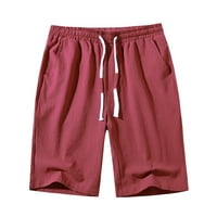 Ljetne Muške hlače, modne casual jednobojne široke sportske kratke hlače s vezicama za znoj