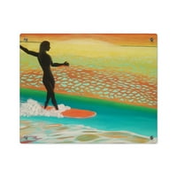 Seasidesart Sunrise Surfer Girl Acril Wall Art ploče