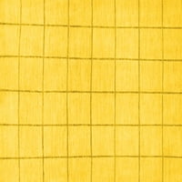 Ahgly Company Unutarnji pravokutni pravokutnik čvrste žute moderne prostirke, 2 '5'