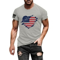 Muške majice Dan neovisnosti vrh ljetna moda casual tiskana majica kratka rukava