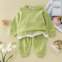 Izbor / Komplet odjeće za dječake Duksevi s dugim rukavima s printom Hlače Kompleti odjeće za dječake zelena Veličina