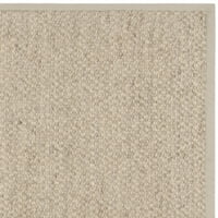Pleteni tepih od jute od prirodnih vlakana, Mramor, 2 '6 10'