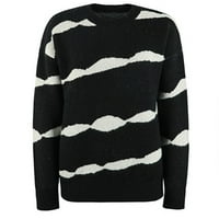 Ženski džemperi plus size Zima-Jesen modni Print Dugih rukava ležerni lagani pulover s okruglim vratom pleteni